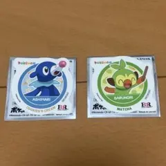 サーティワン ポケモンコラボ ステッカー アシマリ、サルノリのサムネイル