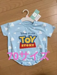 【新品】トイストーリー ロンパース 70cm ベビー コスプレ　半袖のサムネイル