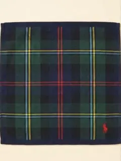 RALPH LAUREN タオルハンカチ チェック柄 ✖︎ネイビーのサムネイル