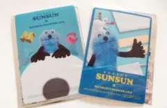 パペットスンスン マツキヨココカラ クリアカード付きステッカー ブルー2枚