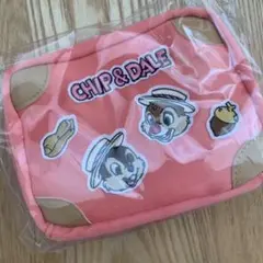 Happyくじ　ディズニースプリングバケーション　チップ&デール　トラベルポーチ