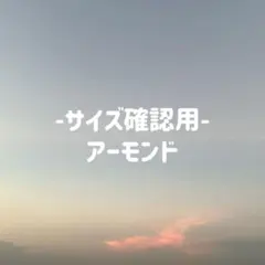 【サイズ確認用】 クリアネイルチップ　アーモンドタイプ