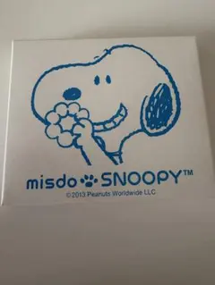 SNOOPY ガラスプレート 青ミスドノベルティ