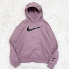 NIKE スウッシュロゴ パーカー くすみパープル XS