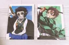 ☆ 鬼滅の刃 アニプレックス くじ 特典 竈門炭治郎 獪岳 ブロマイド セット☆