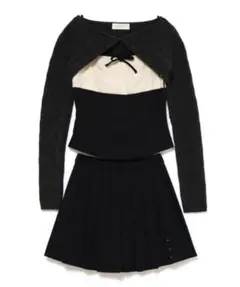 ANDMARY grenda pleats set mini dress - メルカリ