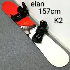 スノーボードセット elan 157cm K2 Lサイズ エラン ケーツー