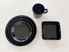 廃盤 iittala TEEMA イッタラ ティーマ ブラック 5点 - メルカリ