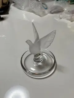 美品 ルネ・ラリック 小鳥リースデザイン ジュエリートレイ R.LALIQUE ルネ・ラリック ジュエリー アッシュ トレイ「Moineau