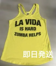 正規品　Zumba ズンバ　タンクトップ　イエロー　お洒落のサムネイル
