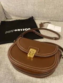 JOY GRYSON ブラウン ショルダーバッグ