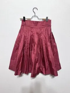 VIKTOR&ROLF × H&M シルクプリーツスカート ボルドー 36のサムネイル