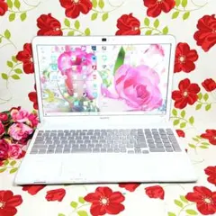 お洒落☆VAIO☆ホワイト色☆Win11☆新品SSD240G☆高速メモリ8G 