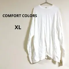 即購入OK✨COMFORT COLORS【XL】ホワイト 長袖Tシャツ