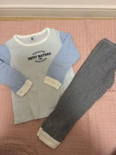 PETIT BATEAU ボーダーパジャマ 95のサムネイル