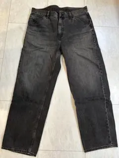 UNIQLO ワイドストレート ブラックデニム 34インチ