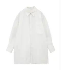 CLANE C OVER SHIRT Cロゴ　シャツ　ホワイト　サイズ1のサムネイル