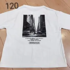 ライトオン 長袖Ｔシャツ ロンＴ バックプリント 白 MPS 120 カットソー