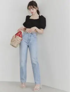 snidel LEVI’S ハイストレートデニム