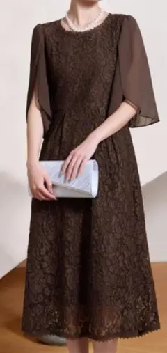 オケージョンドレス　チューリップスリーブドレス