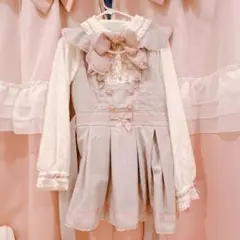 lizlisa ダブルハートラッフルセットアップ