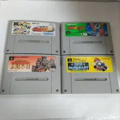[ジャンク品]　スーパーファミコン　ソフト 4本まとめ売り