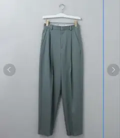 グリーン カジュアルパンツ