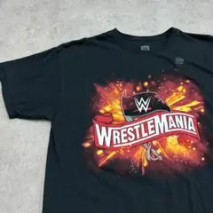 WRESTLE MANIA　WWE　レスリング　Tシャツ　古着　黒　XL