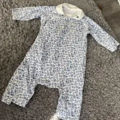 コンビミニ 花柄ロンパース　combimini 襟付き