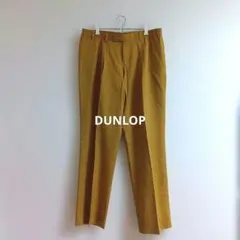 DUNLOPダンロップ メンズワンタックスラックスパンツマスタード（黄土色系）Lのサムネイル