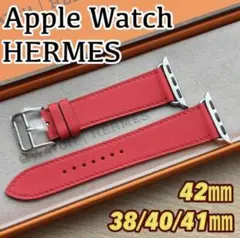 2274 Apple Watch エルメス ルージュ ピマン レッド レザー - メルカリ