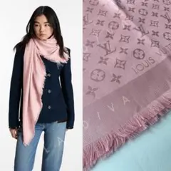 Louis Vuitton モノグラム クラシック ストール ピンク
