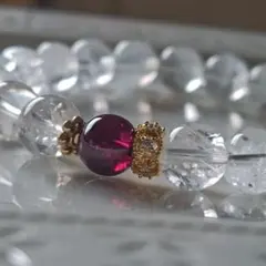 バイカラークンツァイト×宝石カットのヒマラヤ水晶✨デザイン