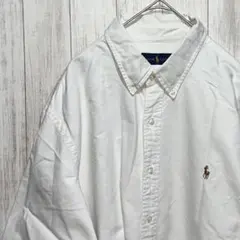 【人気・定番】ラルフローレン 長袖 シャツ ポニー刺繍 XL
