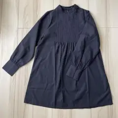 ピンタック長袖チュニック　M