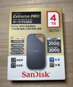 SanDisk Extreme PRO ポータブルSSD 4TB 本体のサムネイル