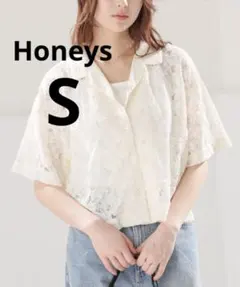 Honeys レースシャツ Sサイズ アイボリーのサムネイル