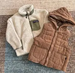 フリースジャケット & ブラウン ベスト セット サイズ110