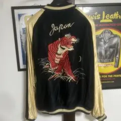 限定品 希少XLサイズ 東洋×ヒノヤ別注 リバーシブルスカジャン 大鹿×赤虎