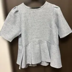 pierrotペプラムタックブラウス　ツイードのサムネイル