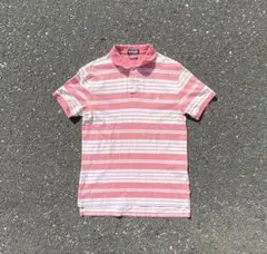 Polo Ralph Lauren ピンク ボーダー ポロシャツ