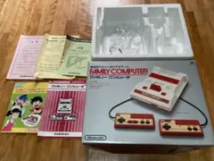 상태좋음 ⭐︎希少 ファミコン本体 空箱&内箱・説明書・小冊子・注意書き・ビニール付