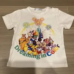90㎝　東京ディズニーリゾート ミッキー Tシャツ トップス　半袖　白　①