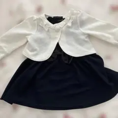 ベビー　フォーマル服　90 ワンピとボレロセット