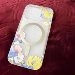 iPhone16pro スマホケース 花柄 MagSafe