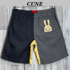 キューン　ショートパンツ ハーフパンツ　左右非対称デザイン　うさぎ　プリント　Lのサムネイル
