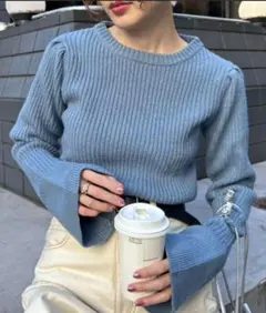 ★即日発送★　CIAOPANIC TYPY 袖フレアリブニット