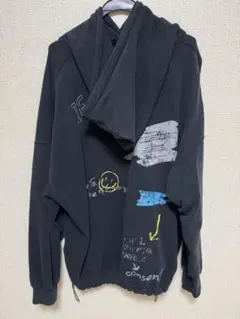 JEANASIS ZOZO限定　ストリートグラフィックフーディ　ブラック