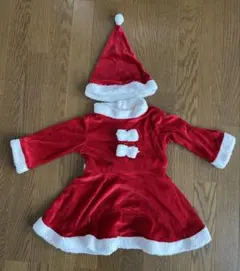★美品★即日発送可能★ サンタクロース コスチューム 80〜100 帽子セット