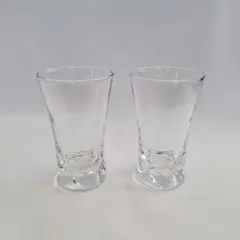 【新品未使用】クリアガラス お猪口 2個セット